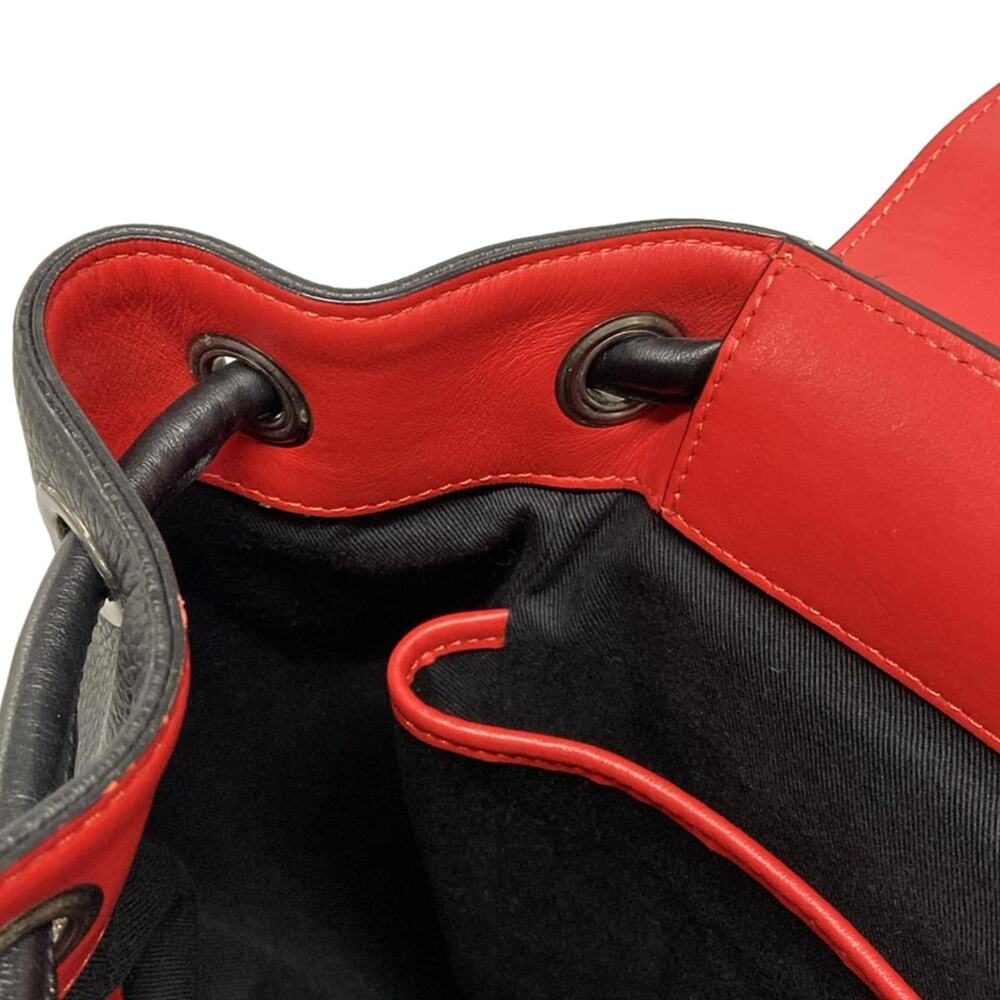 Christian Louboutin Explorer Funk Backpack Backpack Black Red Leather Rubber - Picture 13 of 15
